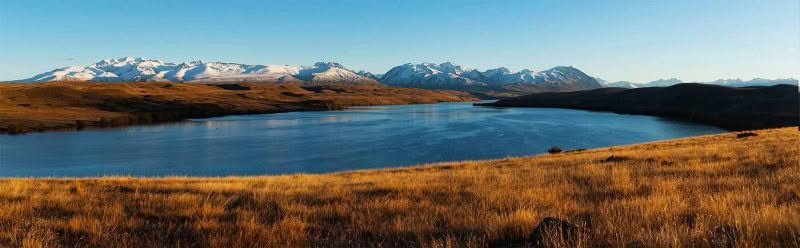 Southern Splendour. Lake Alexandriana at dawn with the Southern Alps behind