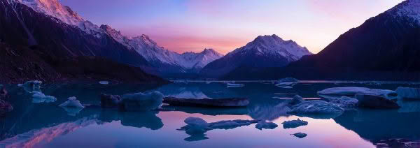 Tasman Lake, New Zealand. A Limited Edition Fine Art Landscape photograph by Richard Hume