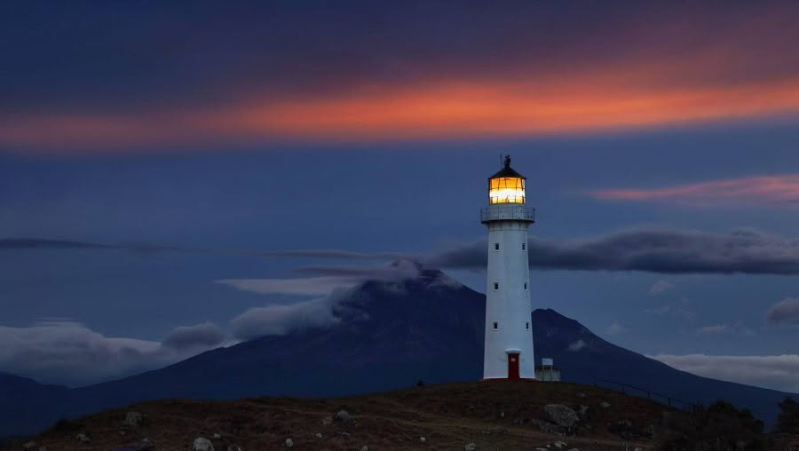 Cape Egmont Lighthouse Taranaki New Zealand landscape photography tours and workshops