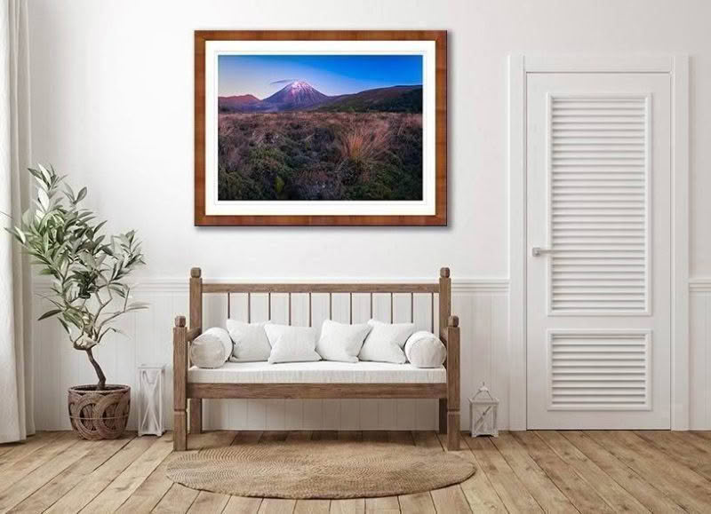 New Zealand Landscape Photography. Mount Ngauruhoe at dawn. Tongariro Narional Park