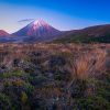 New Zealand landscape photography, Mount Ngauruhoe at dawn in Tongariro National Park