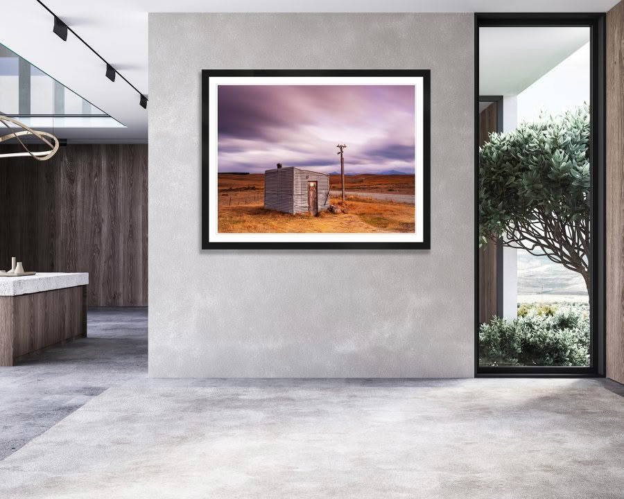 New Zealand Landscape Photography, Irishman Creek Roadman Hut, Tekapo New Zealand