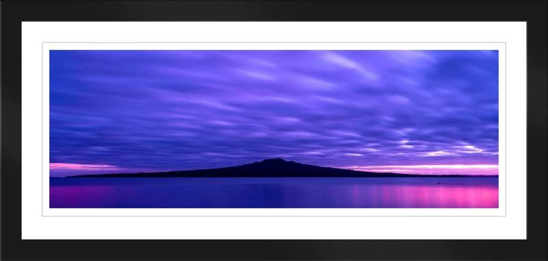Rangitoto Dawn framed picture by Richard Hume
